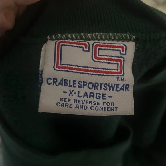 Vintage emerald green Notre Dame sweatshirt - Picture 5 of 6